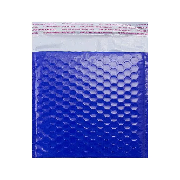 Blue Gloss Poly Bubble Bags