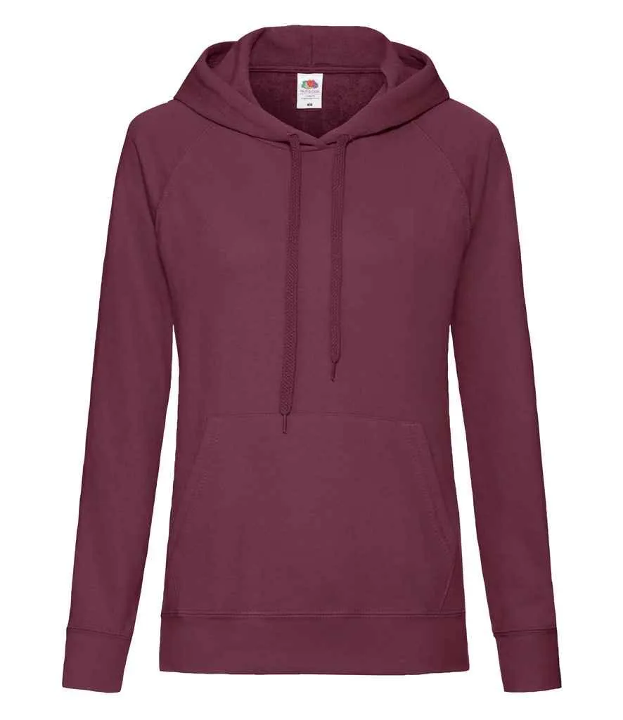 Fruit of the Loom Lady Fit Lightweight Hooded Sweatshirt