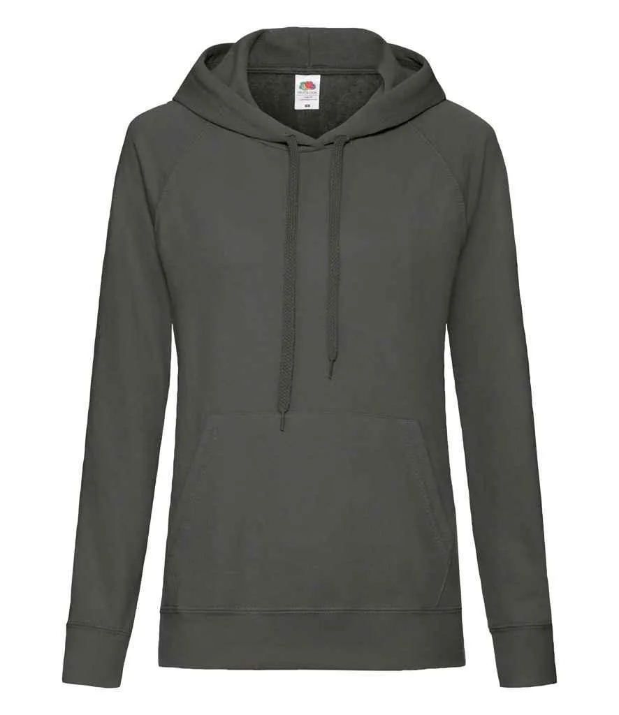 Fruit of the Loom Lady Fit Lightweight Hooded Sweatshirt