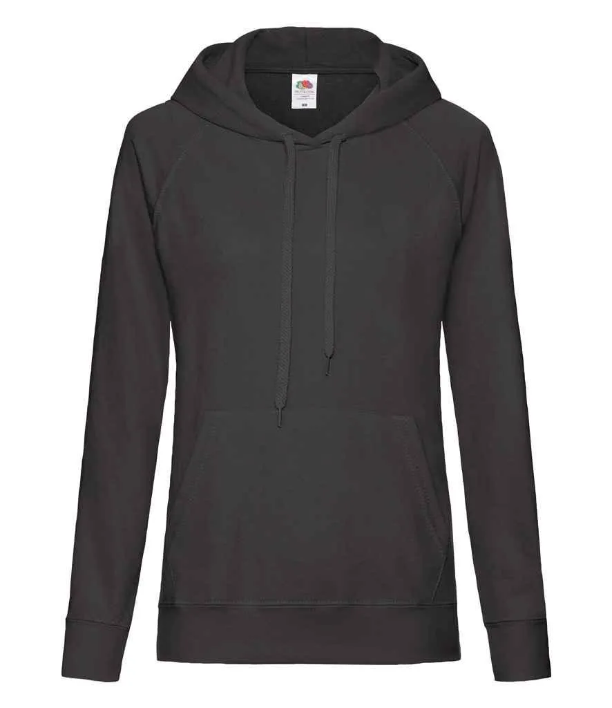 Fruit of the Loom Lady Fit Lightweight Hooded Sweatshirt
