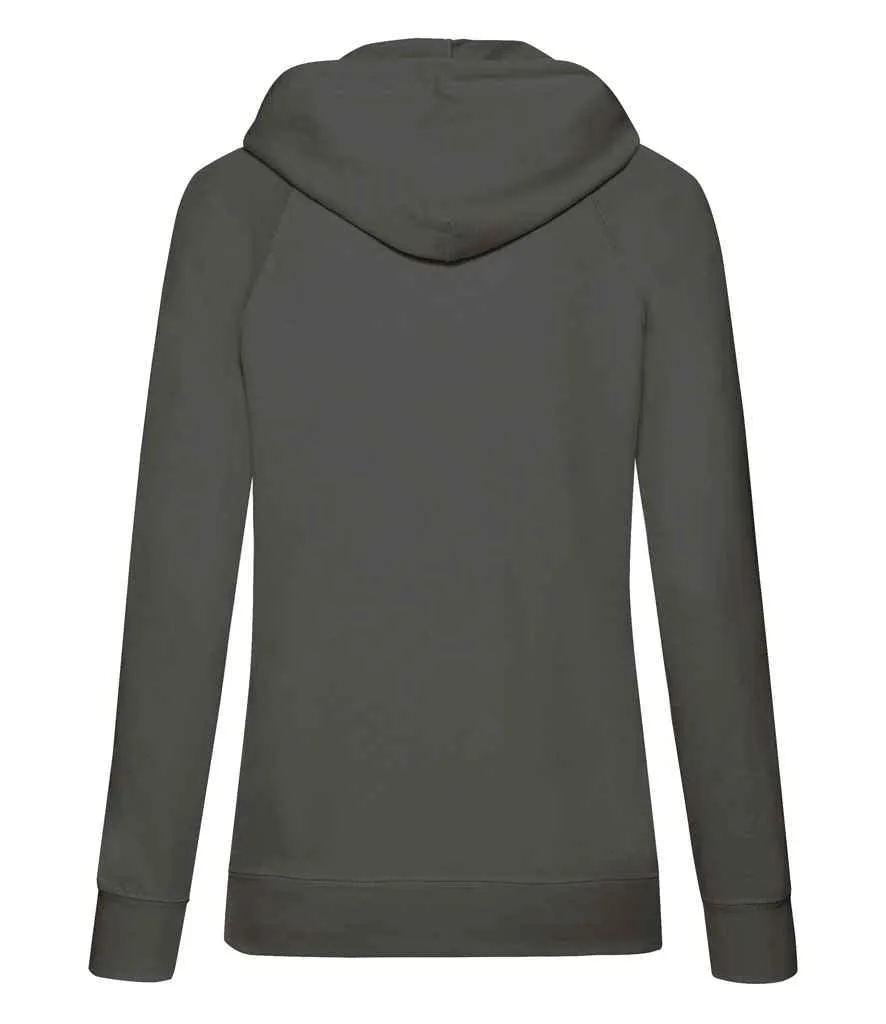 Fruit of the Loom Lady Fit Lightweight Hooded Sweatshirt