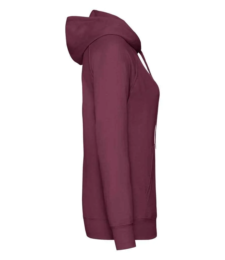 Fruit of the Loom Lady Fit Lightweight Hooded Sweatshirt