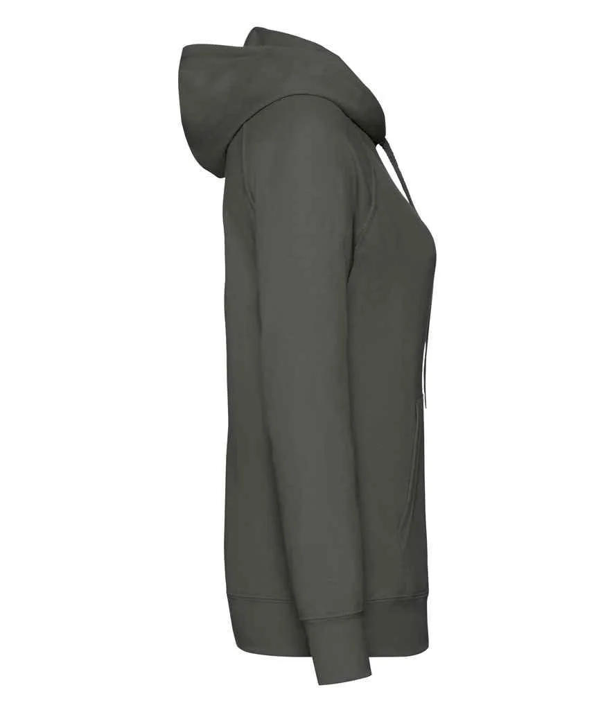 Fruit of the Loom Lady Fit Lightweight Hooded Sweatshirt