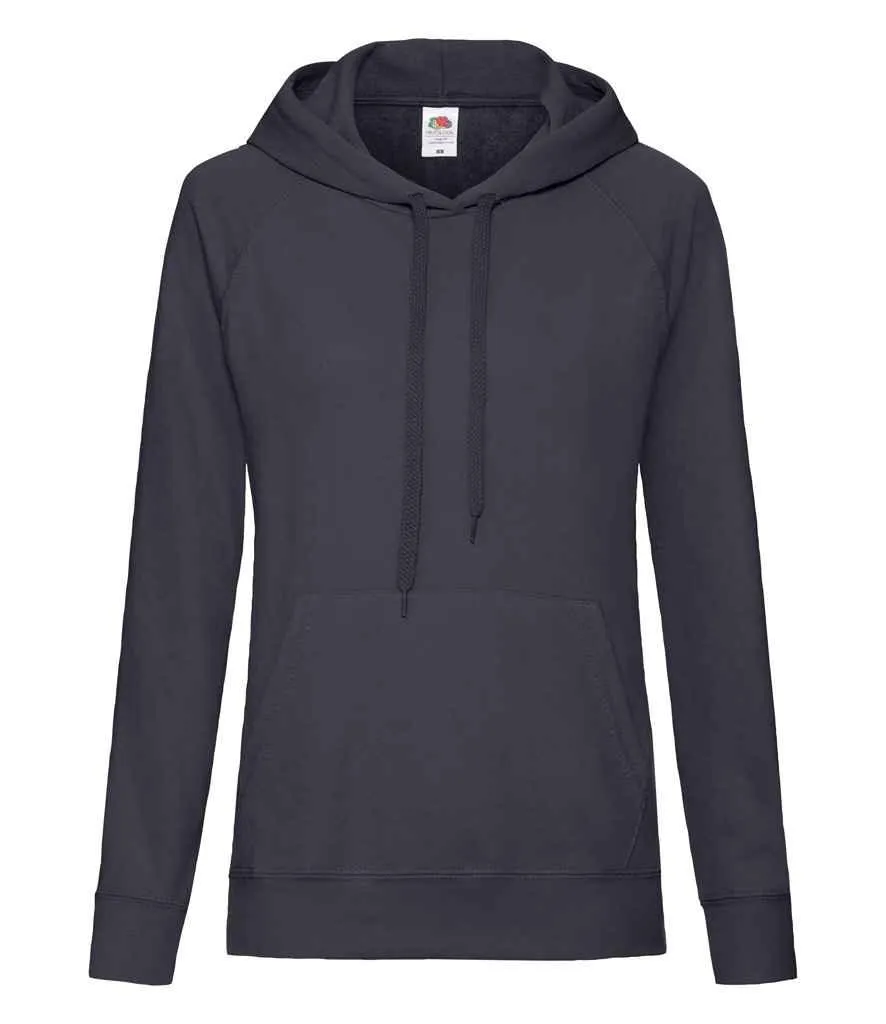 Fruit of the Loom Lady Fit Lightweight Hooded Sweatshirt
