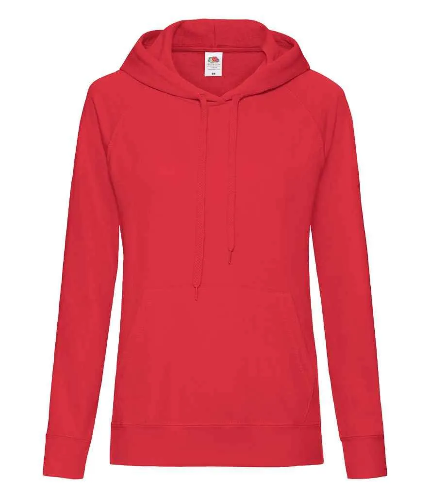 Fruit of the Loom Lady Fit Lightweight Hooded Sweatshirt