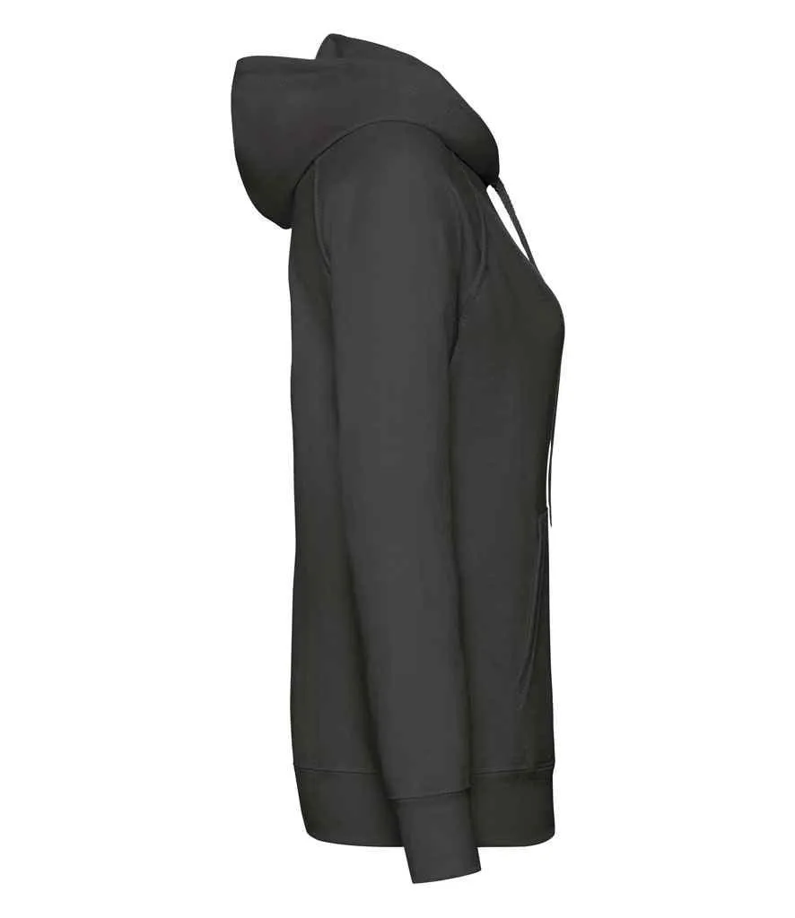 Fruit of the Loom Lady Fit Lightweight Hooded Sweatshirt