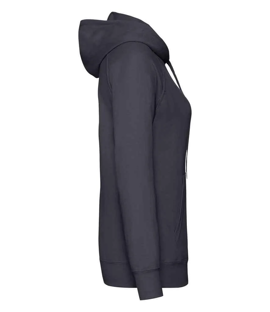 Fruit of the Loom Lady Fit Lightweight Hooded Sweatshirt