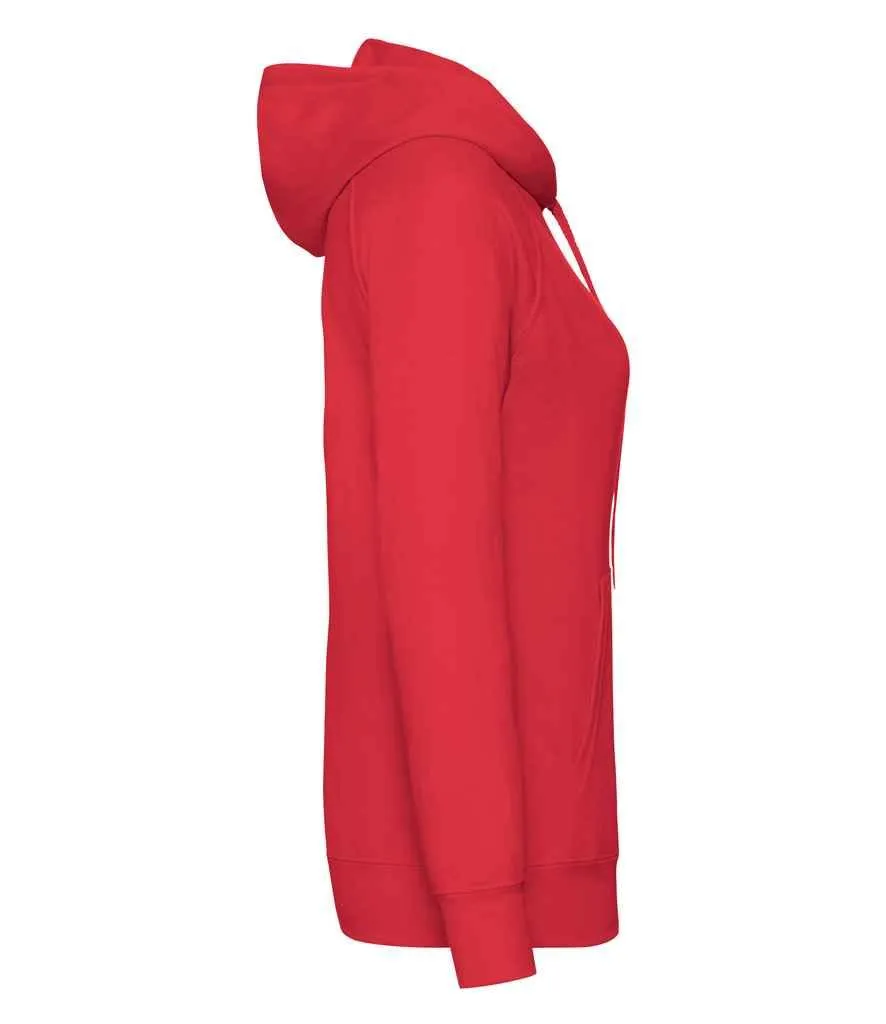 Fruit of the Loom Lady Fit Lightweight Hooded Sweatshirt