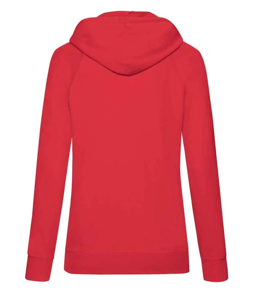 Fruit of the Loom Lady Fit Lightweight Hooded Sweatshirt
