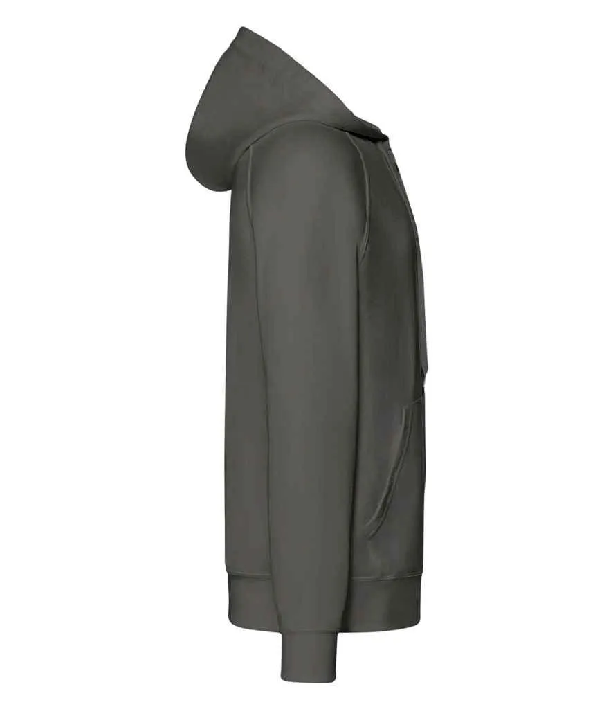 Fruit of the Loom Lightweight Zip Hooded Sweatshirt