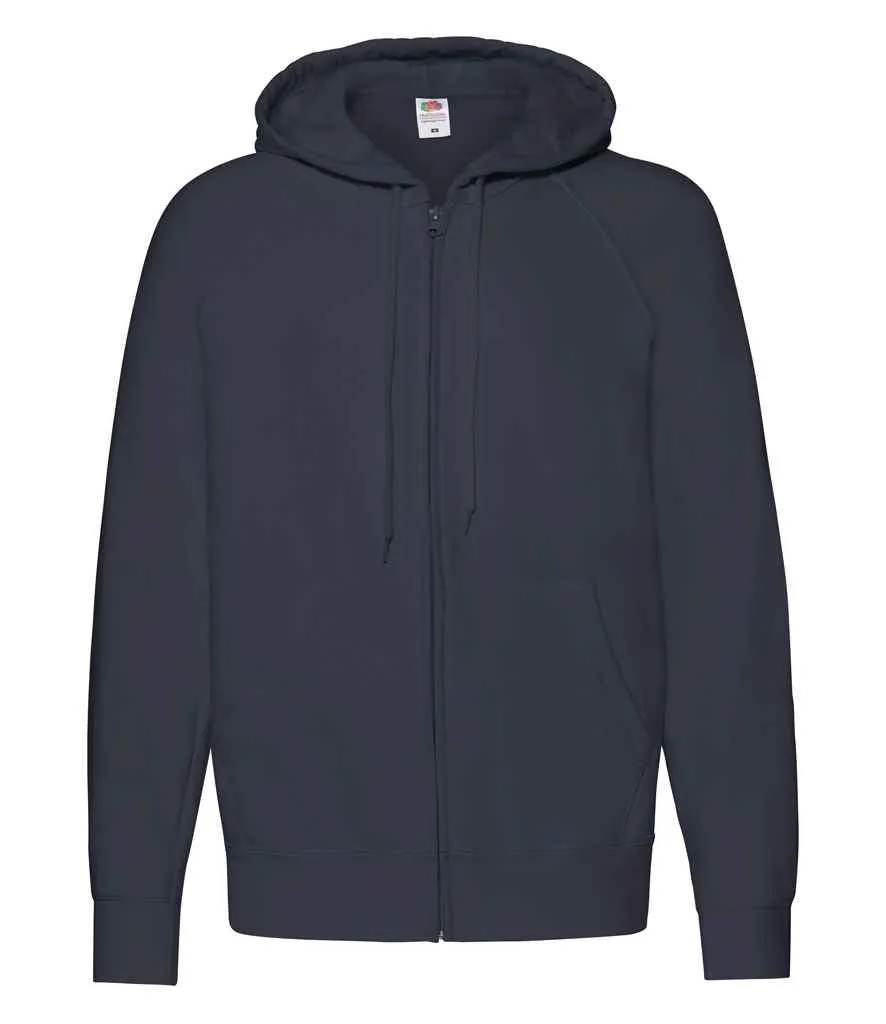 Fruit of the Loom Lightweight Zip Hooded Sweatshirt