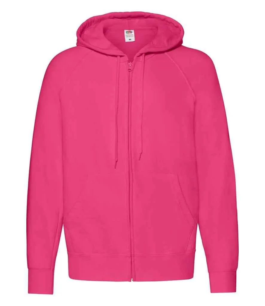 Fruit of the Loom Lightweight Zip Hooded Sweatshirt