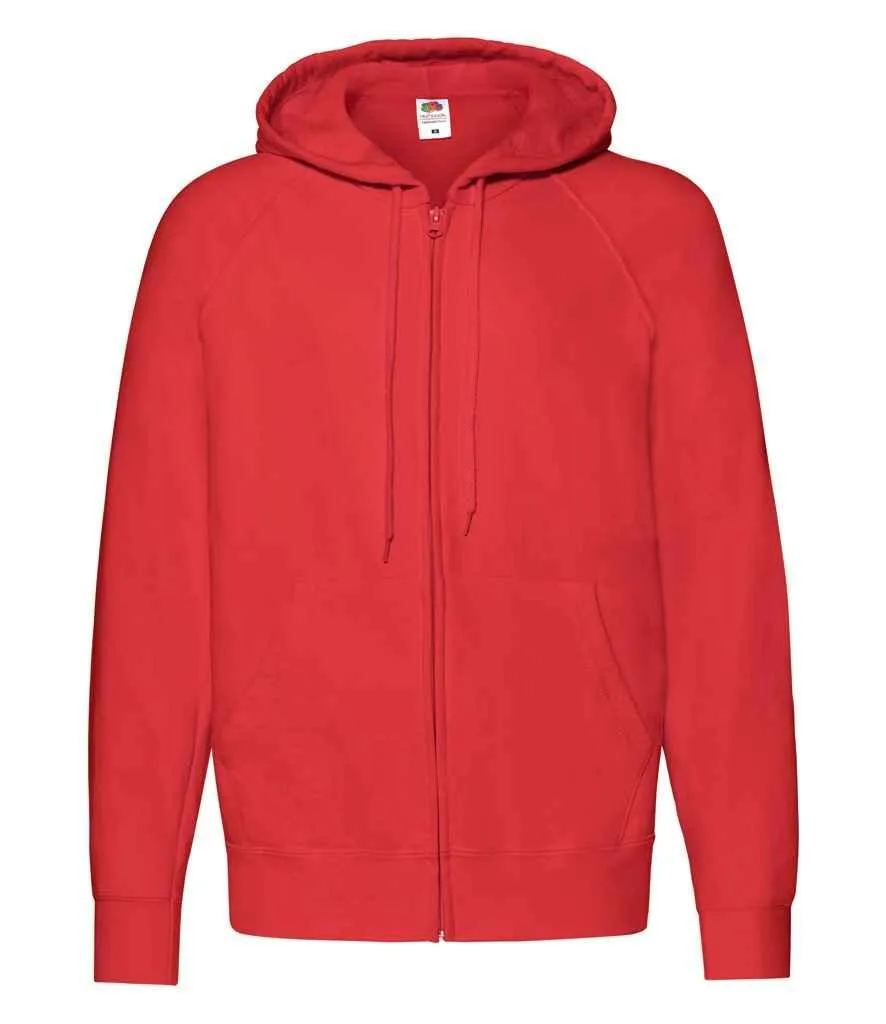 Fruit of the Loom Lightweight Zip Hooded Sweatshirt