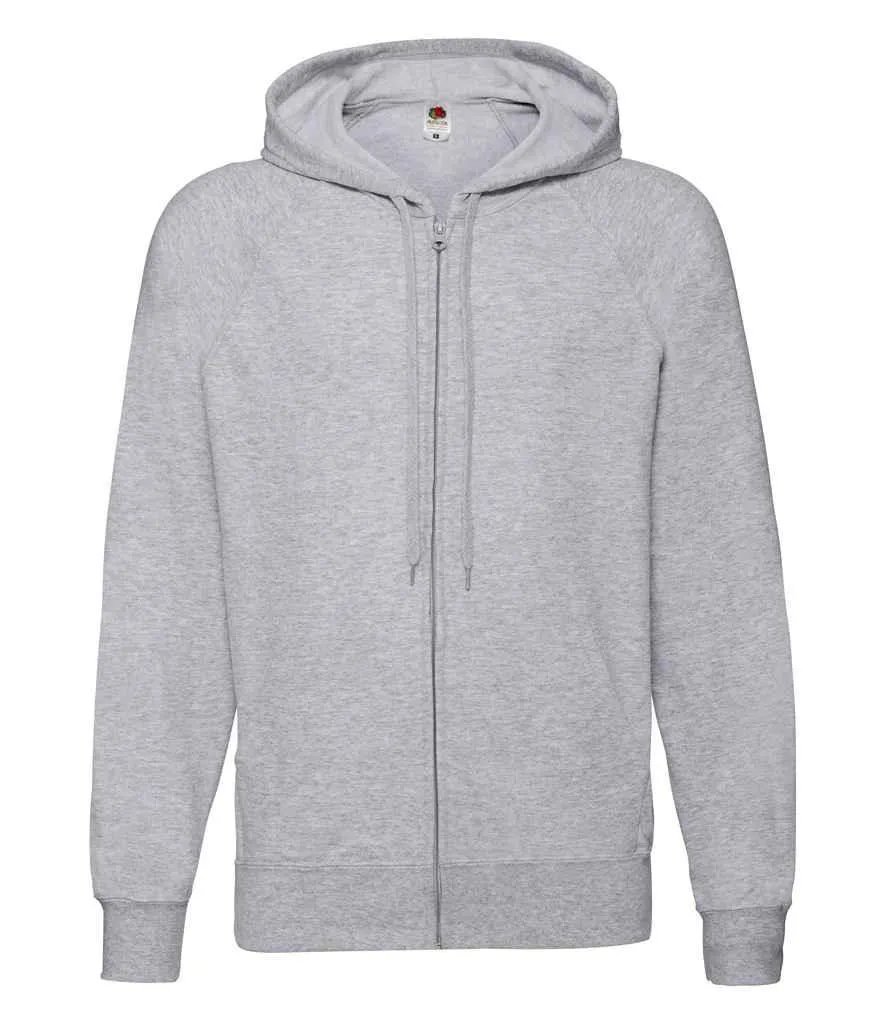 Fruit of the Loom Lightweight Zip Hooded Sweatshirt