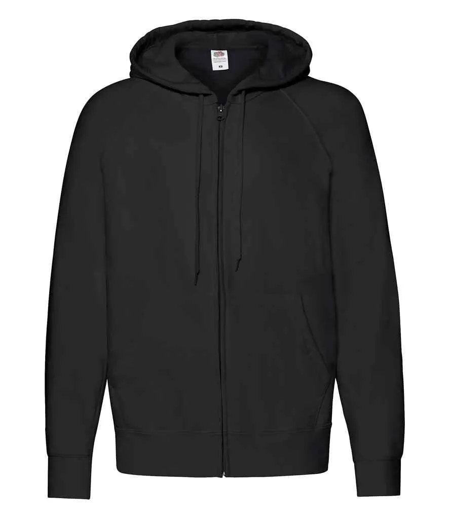 Fruit of the Loom Lightweight Zip Hooded Sweatshirt