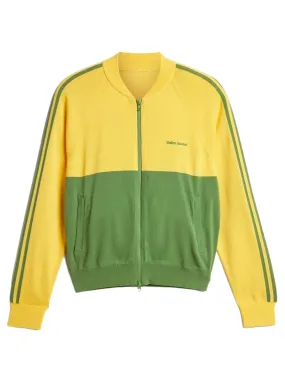 Knit Track Top - Bold Gold/Crew Green
