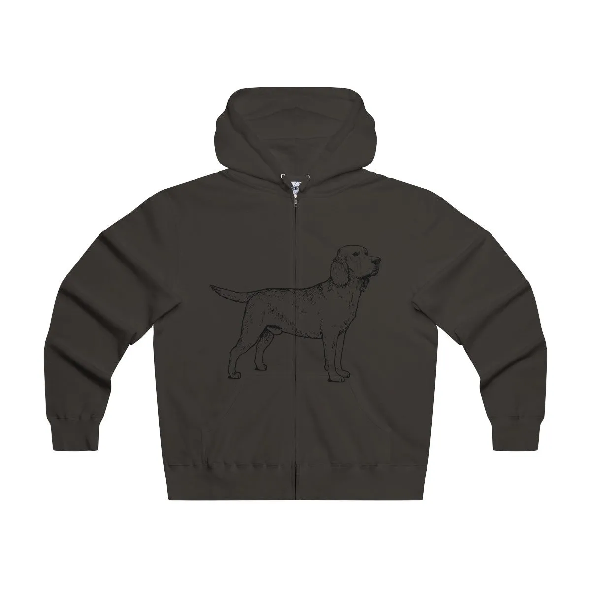 Labrador Retriever Hoodies, Men's Lightweight Zip Hooded Sweatshirt