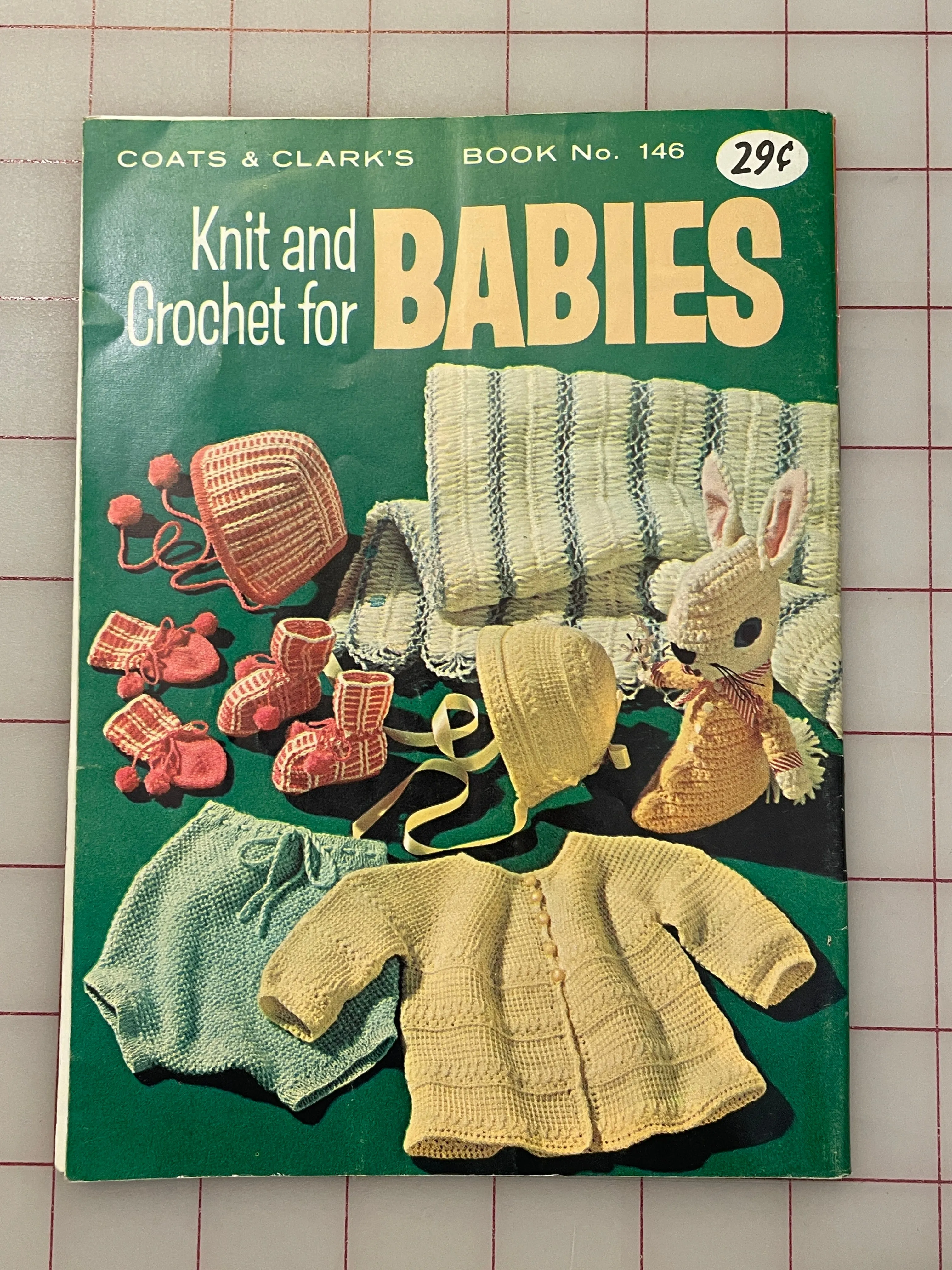 SALE 1964 Coats & Clark's Magazine - Knit and Crochet for Babies