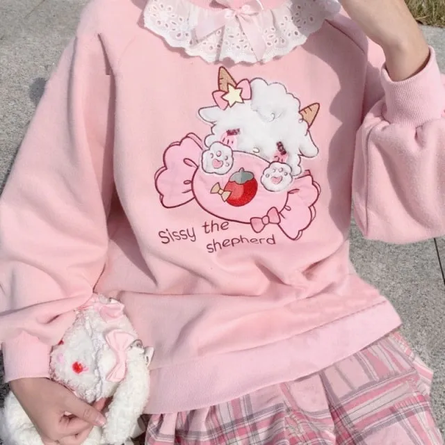 Sissy The Shepherd Kawaii Pullover