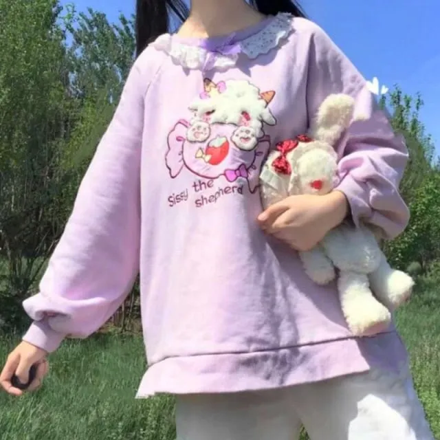 Sissy The Shepherd Kawaii Pullover