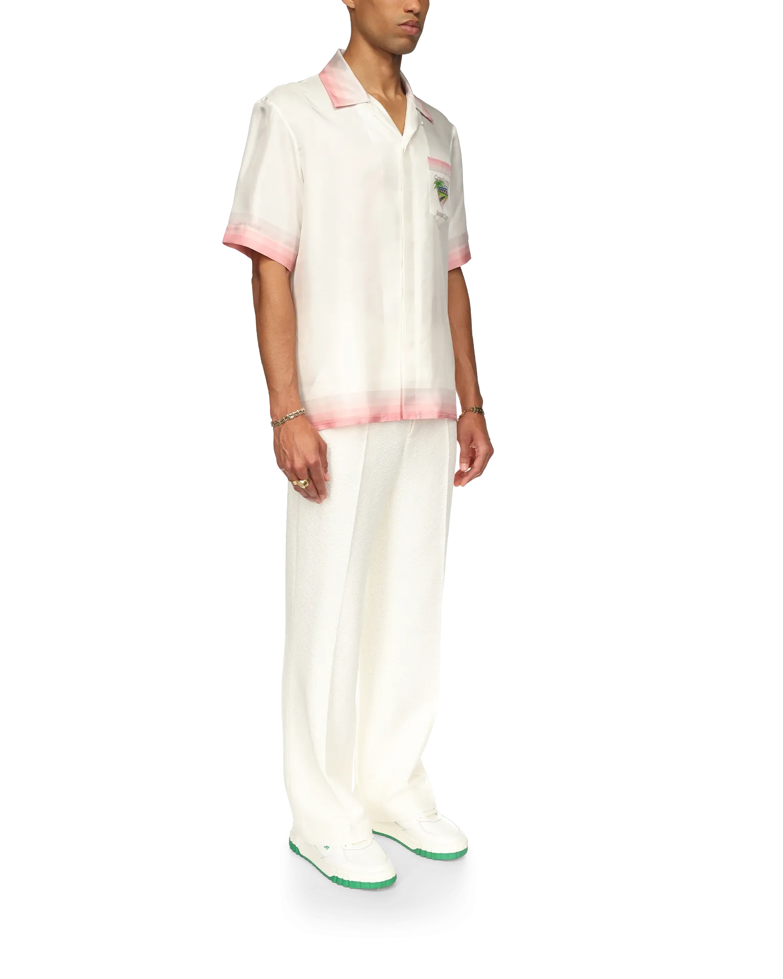 Tennis Club Icon Short Sleeve Silk Shirt