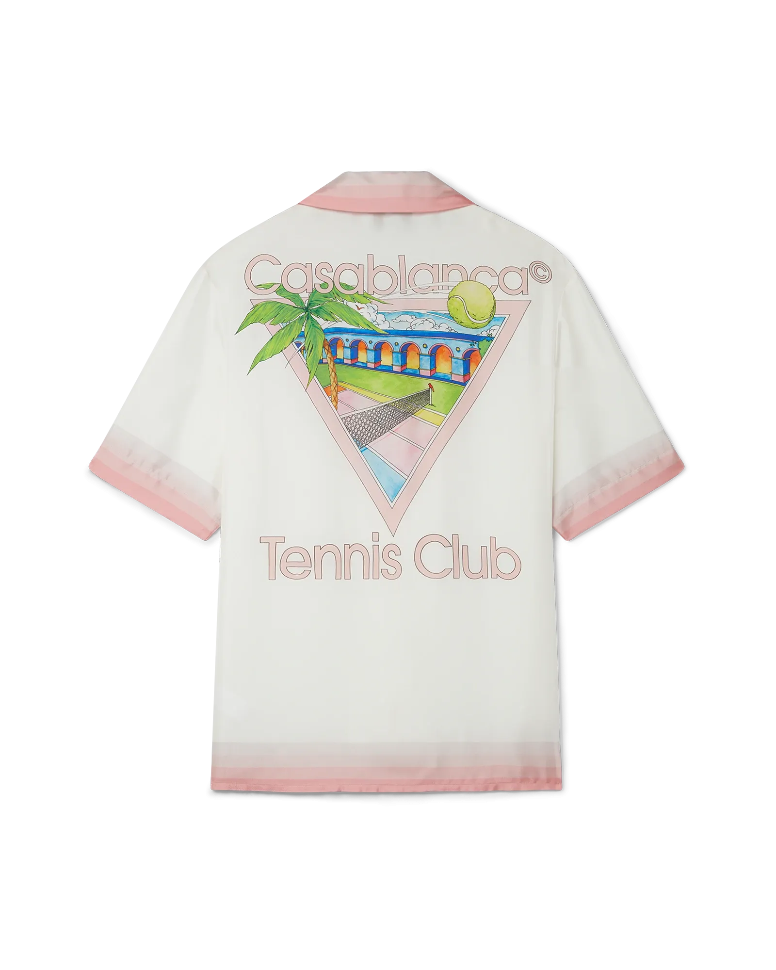 Tennis Club Icon Short Sleeve Silk Shirt