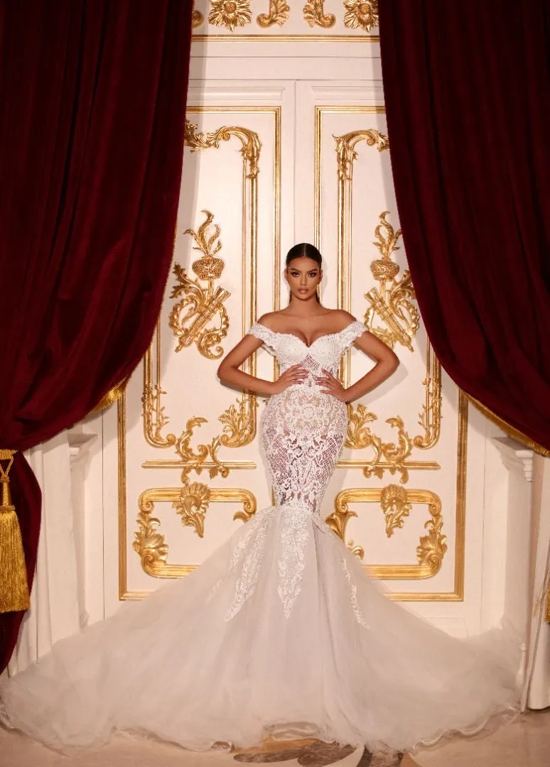 Vada Beautiful Off-Shoulder Wedding Dress